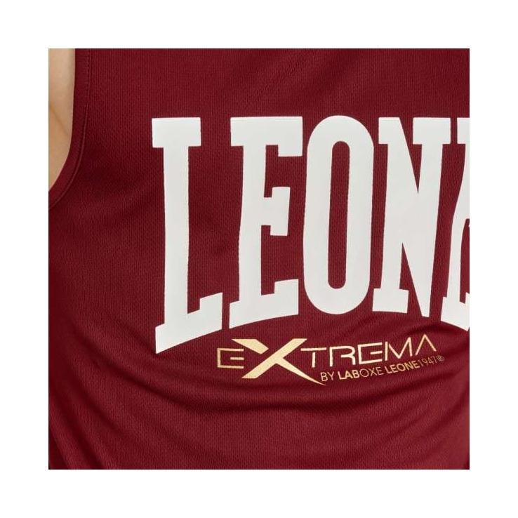 Tanktop met Leone-logo - bordeaux