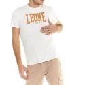Leone Shades t-shirt met korte mouwen - wit/oranje