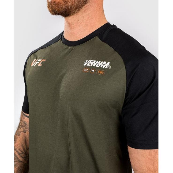 Venum UFC Adrenaline dry tech t-shirt kaki/brons