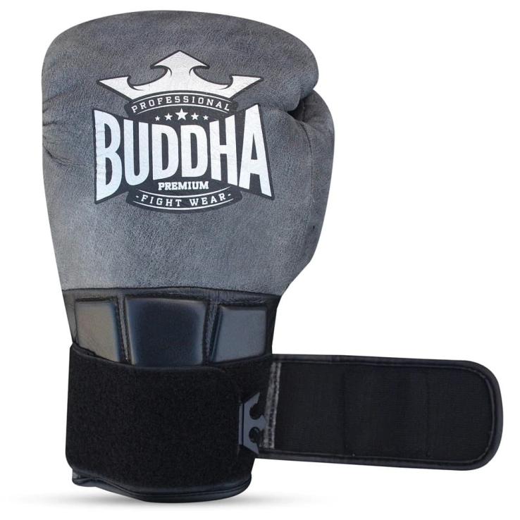 Buddha Legend gebroken zwart lederen bokshandschoenen