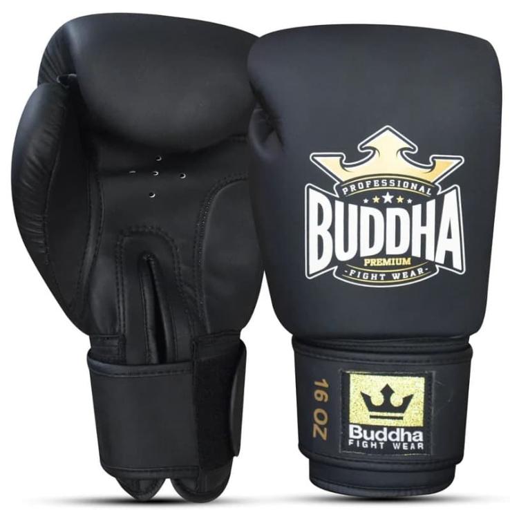 Buddha Thailand mat zwarte bokshandschoenen