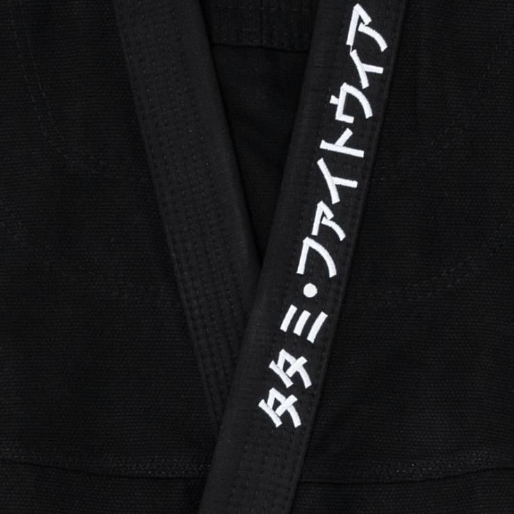 BJJ Kimono Tatami Katakana zwart