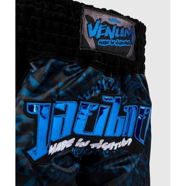Venum Attack Muay Thai Broek - zwart/blauw