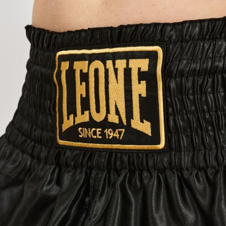 Leone Basic 2 Muay Thai Broek - zwart/goud