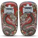 Buddha S Leren gebogen Dragon Muay Thai-pads - rood